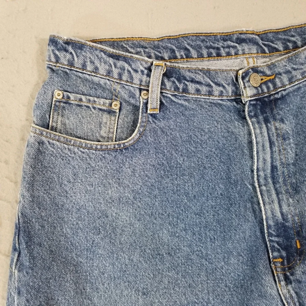 Polo Ralph Lauren jeans men's 38x30 relaxed loose fit blue denim pants retro